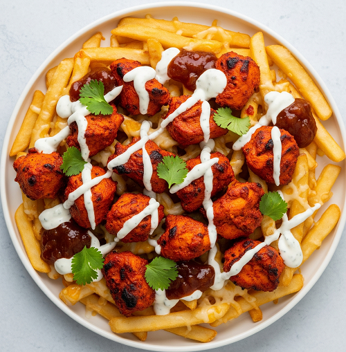 Loaded Fries Fried Chicken 