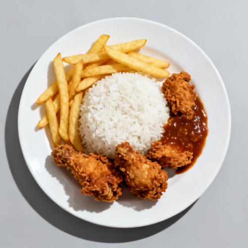 Fried Chicken Rice Box Meal 