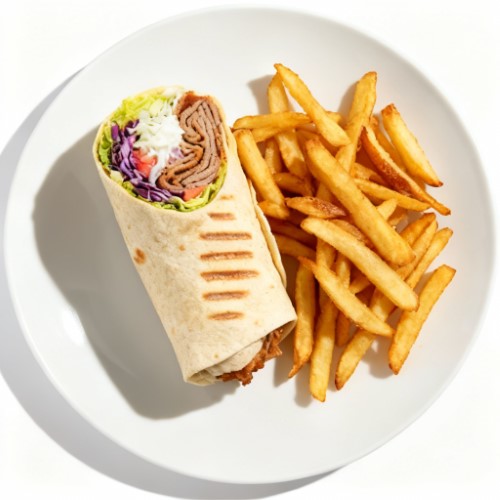 Beef Donner Wrap Meal 