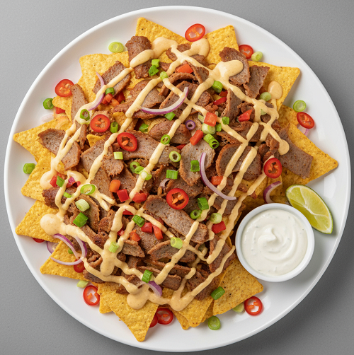 Naga Beef Donner Nachos 
