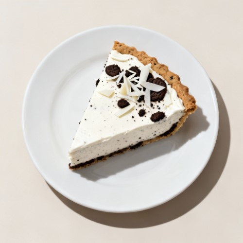 White Chocolate Cookie Pie Slice 